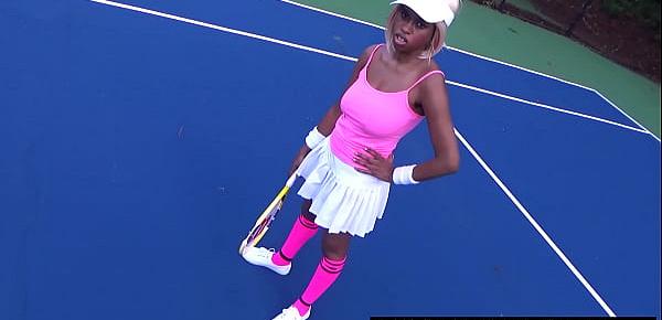  Tiny Ebony Tennis Player Rough Missionary Sex After Lost Match , Msnovember Big Boobs Riding Stranger After Losing Bet On HD Sheisnovember